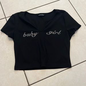 Baby girl black shirt